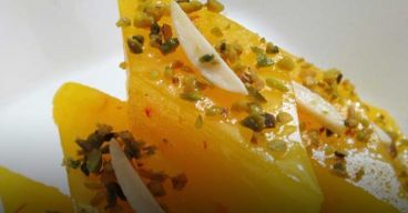 طرز تهیه مسقطی زعفرانی بسیار خوشمزه و راحت در خانه